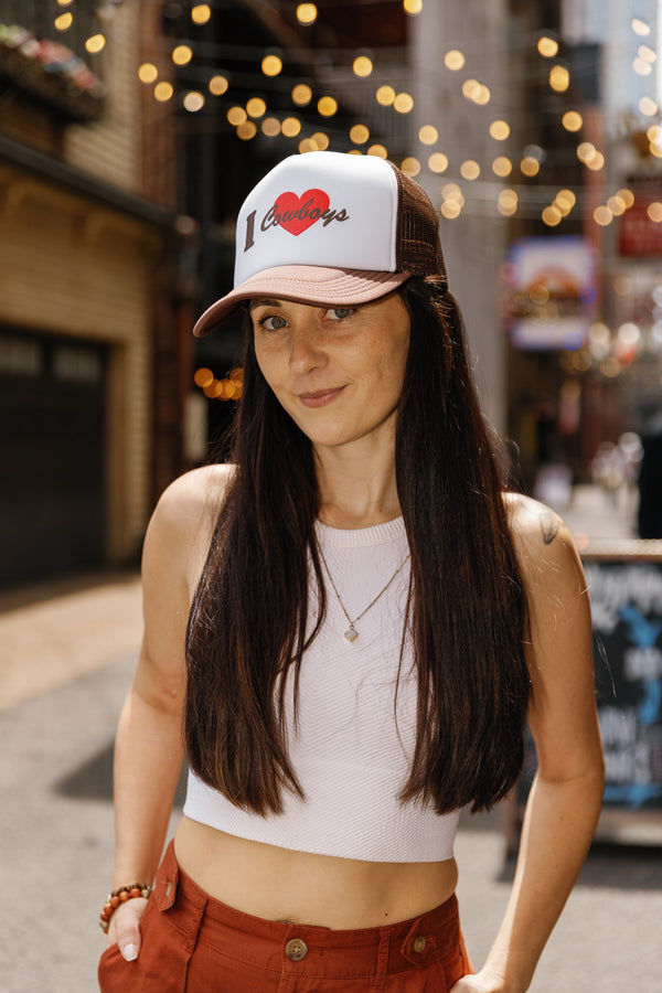 I Love Cowboys Cap
