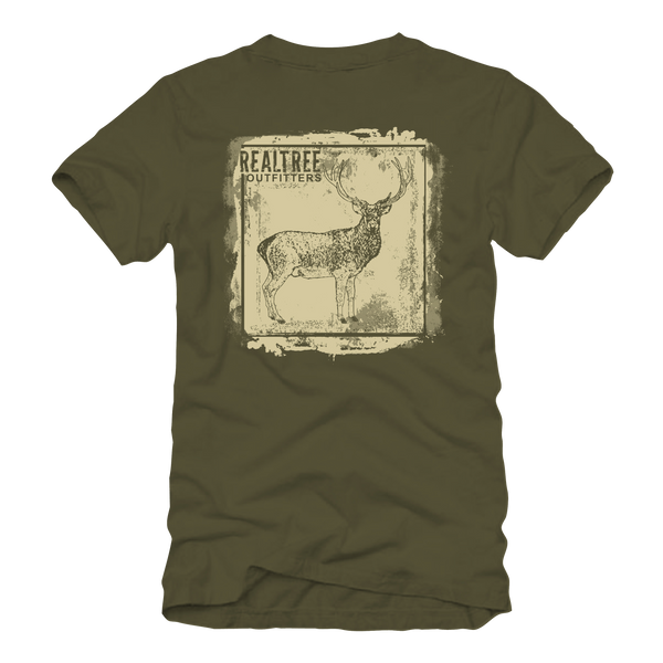 Realtree Woodblock Deer Tee